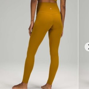 NWT Lululemon Gold Spice Size 12 Align Leggings 28”